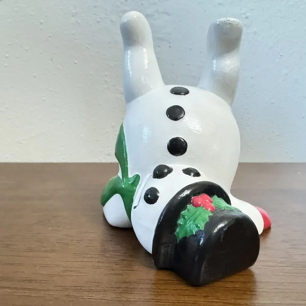 Vintage Arnels Ceramic Tumbling Snowmen Set Of 4 - 1987 Mold